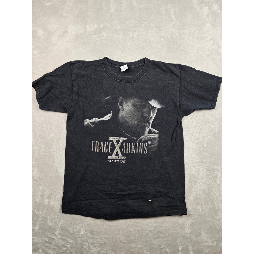 Trace Adkins T-Shirt Mens Large Black Graphic Country Music 2009 Tour Tee